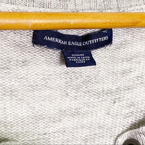 Ombré Oversize Knit Sweater AEO in Gray Black - Picture 3 of 8